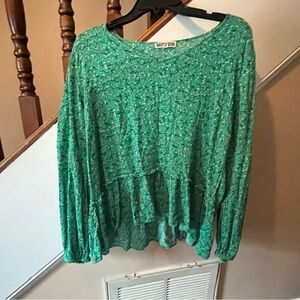 Pleione Women’s Flowy Floral Hi Lo Top